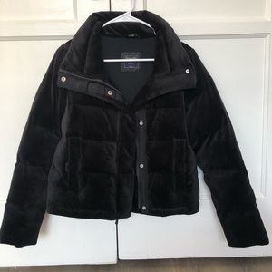 Abercrombie Mini Puffer Jacket Black Size XS